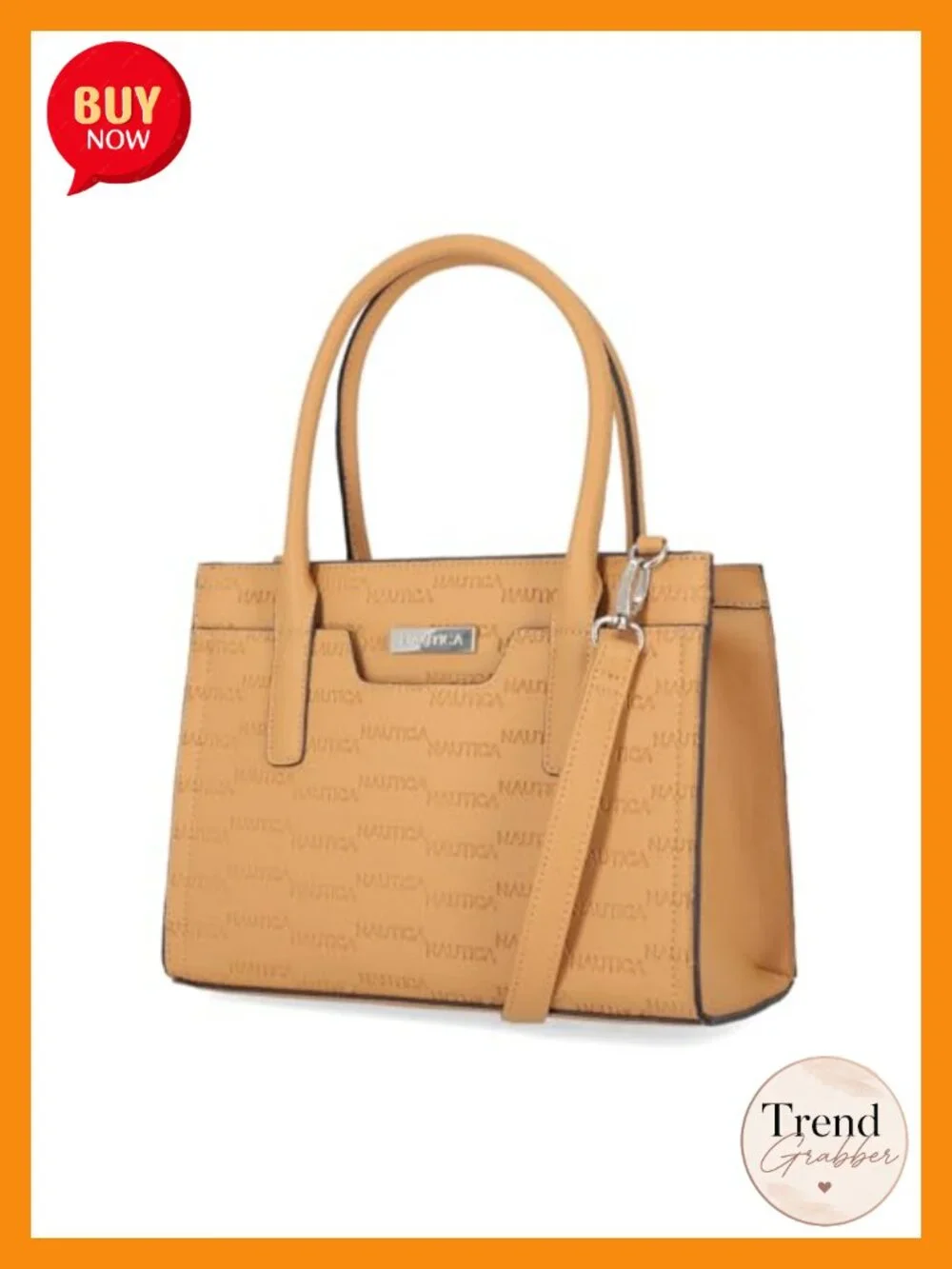 Vegan Leather Satchel Handbag Removable Crossbody Strap Top Handle Purse